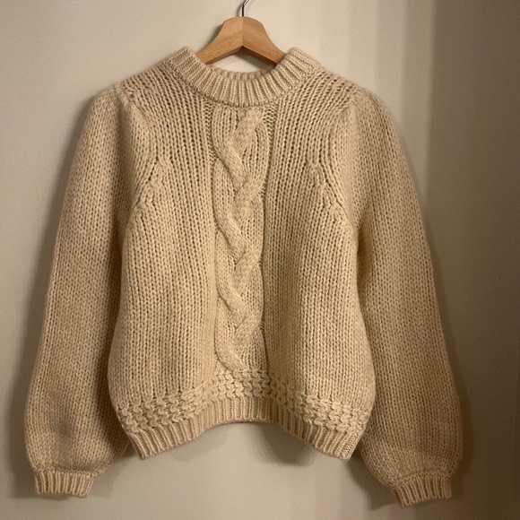 Sézane Serena Jumper in Cream - Picture 1 of 5